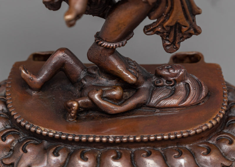 Dorje Phagmo Statue | Buddhist Oxidized Copper Sculpture for Meditation and Yoga