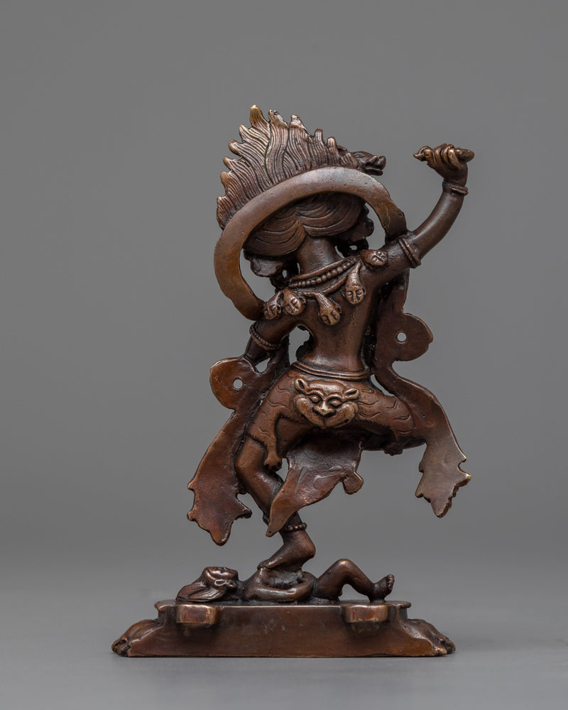 Dorje Phagmo Statue | Buddhist Oxidized Copper Sculpture for Meditation and Yoga