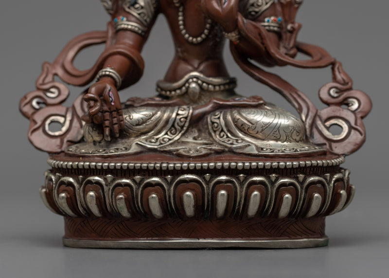 White Tara Goddess Sculpture | Handcrafted Buddhist Statue for Meditation