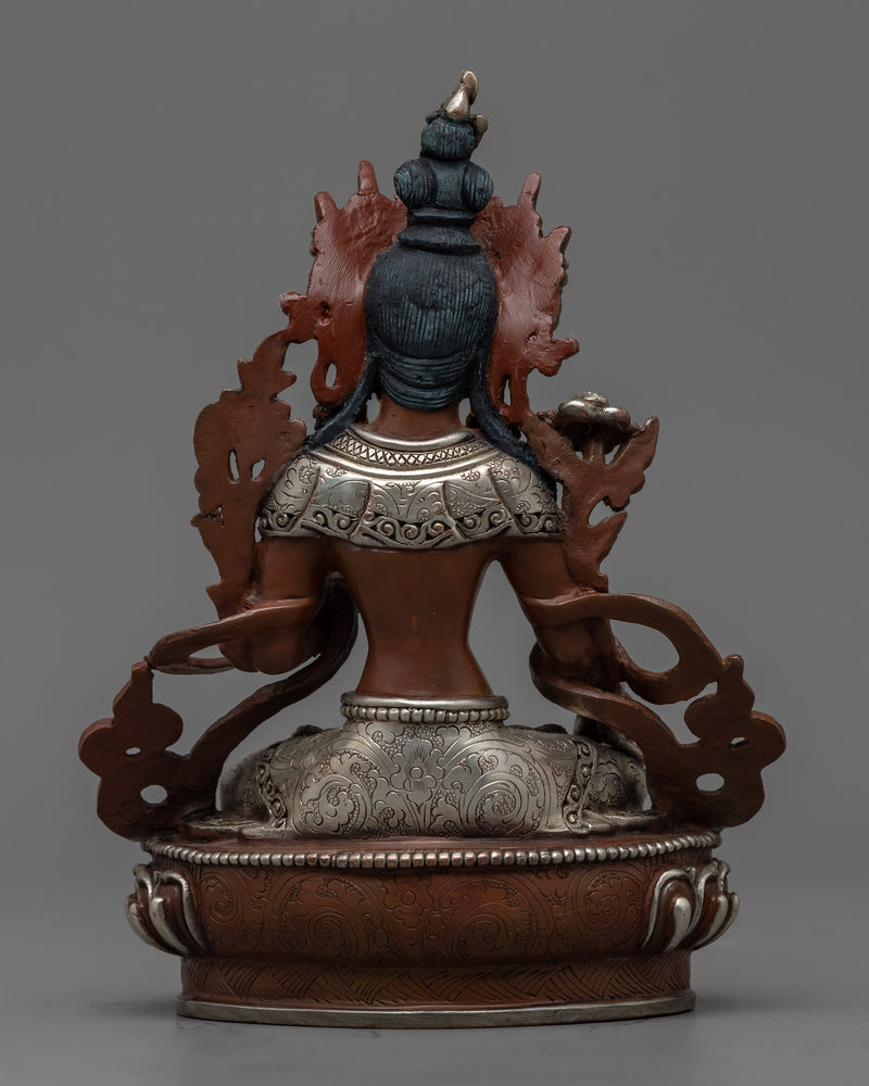 White Tara Goddess Sculpture | Handcrafted Buddhist Statue for Meditation