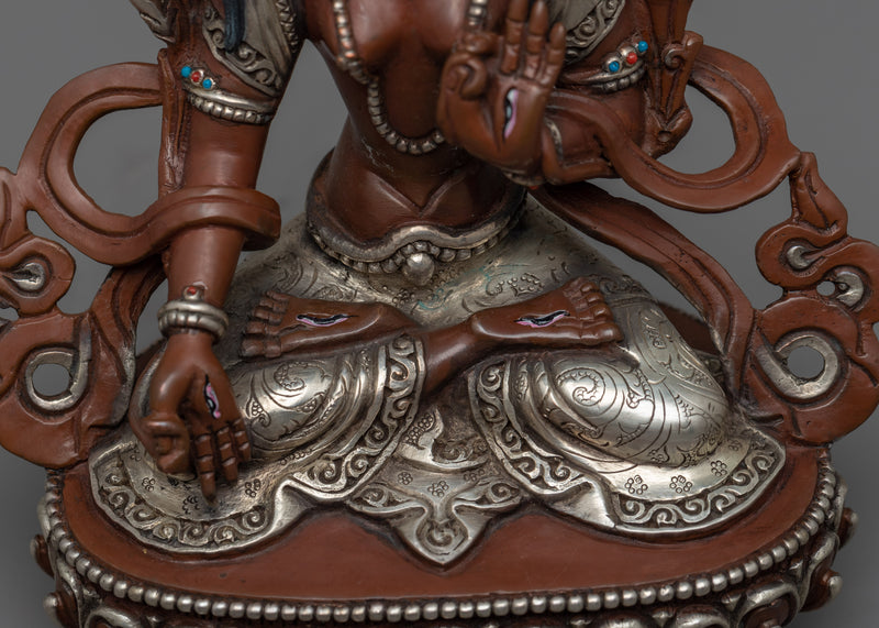 White Tara Goddess Sculpture | Handcrafted Buddhist Statue for Meditation