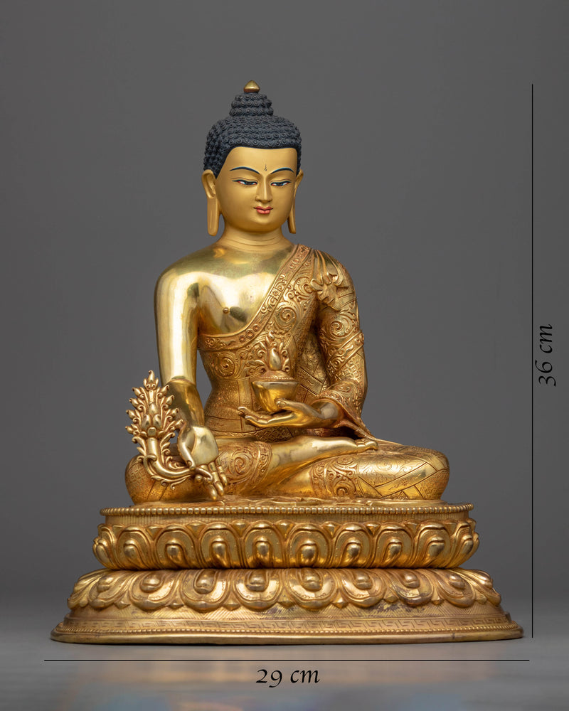 Images of Medicine Buddha | Himalayan Gold Gilded Statues