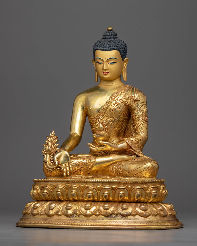 Images of Medicine Buddha | Himalayan Gold Gilded Statues