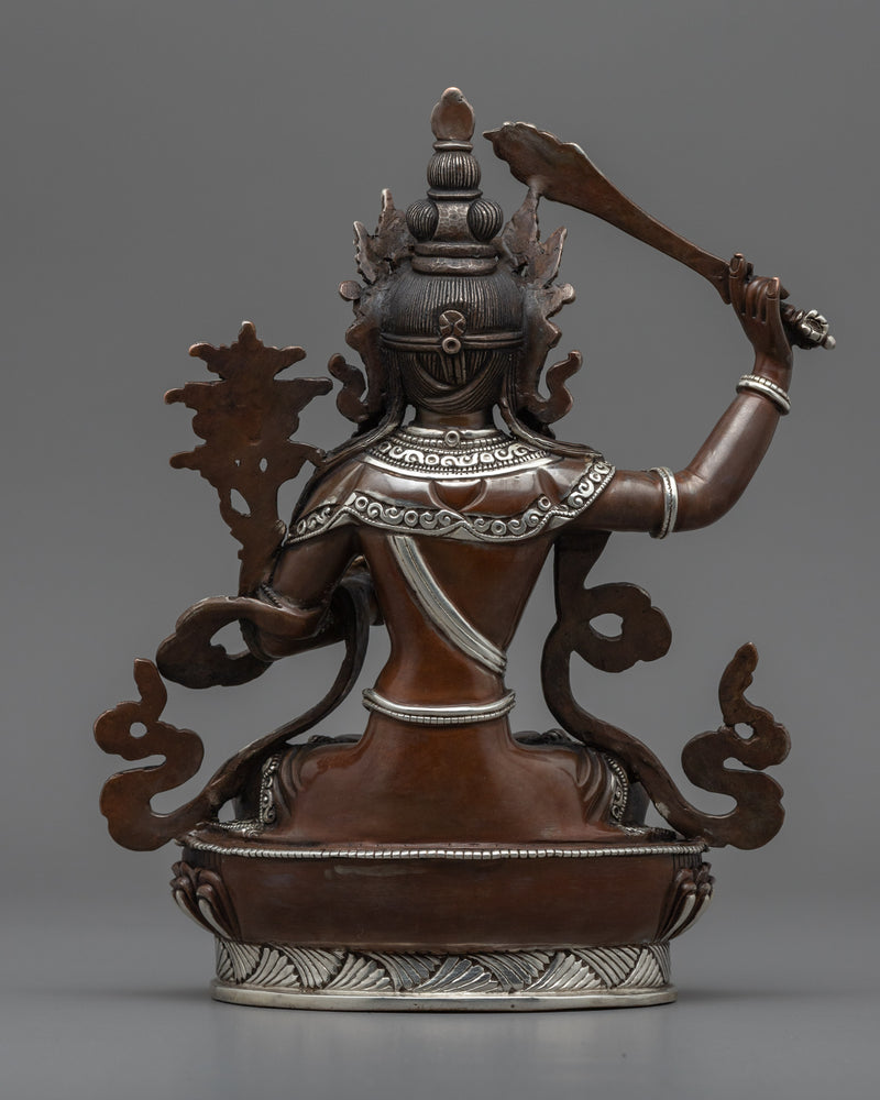 Tibetan Manjushri Statue | Boddhisattva Deity of Wisdom