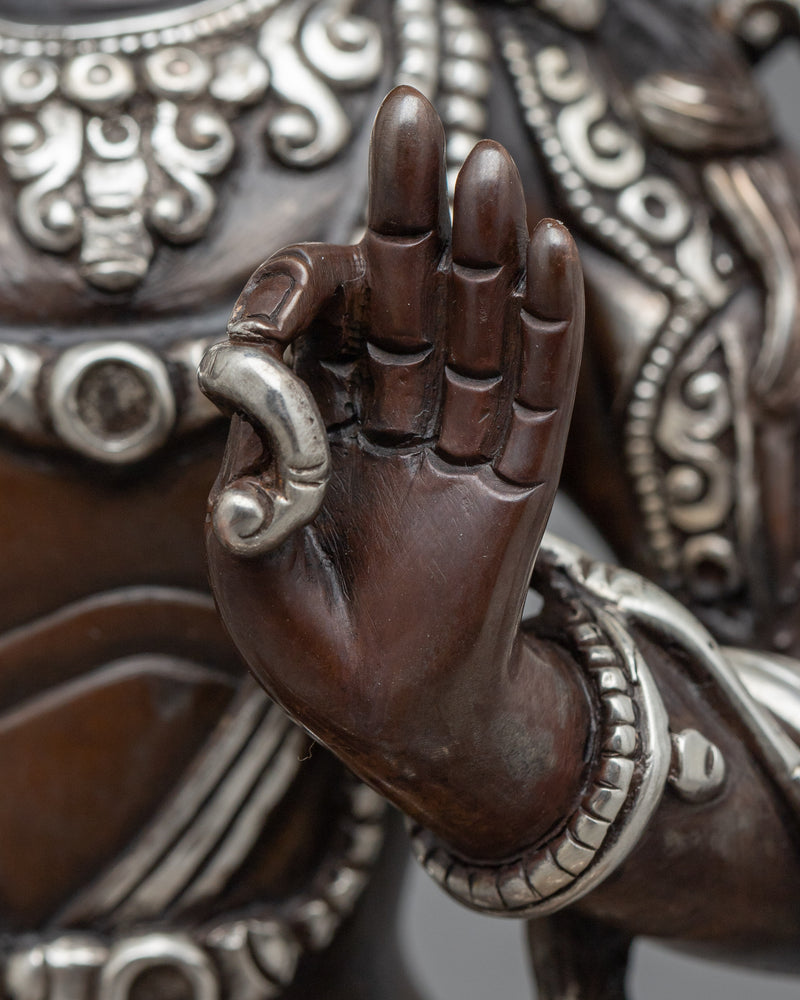 Tibetan Manjushri Statue | Boddhisattva Deity of Wisdom