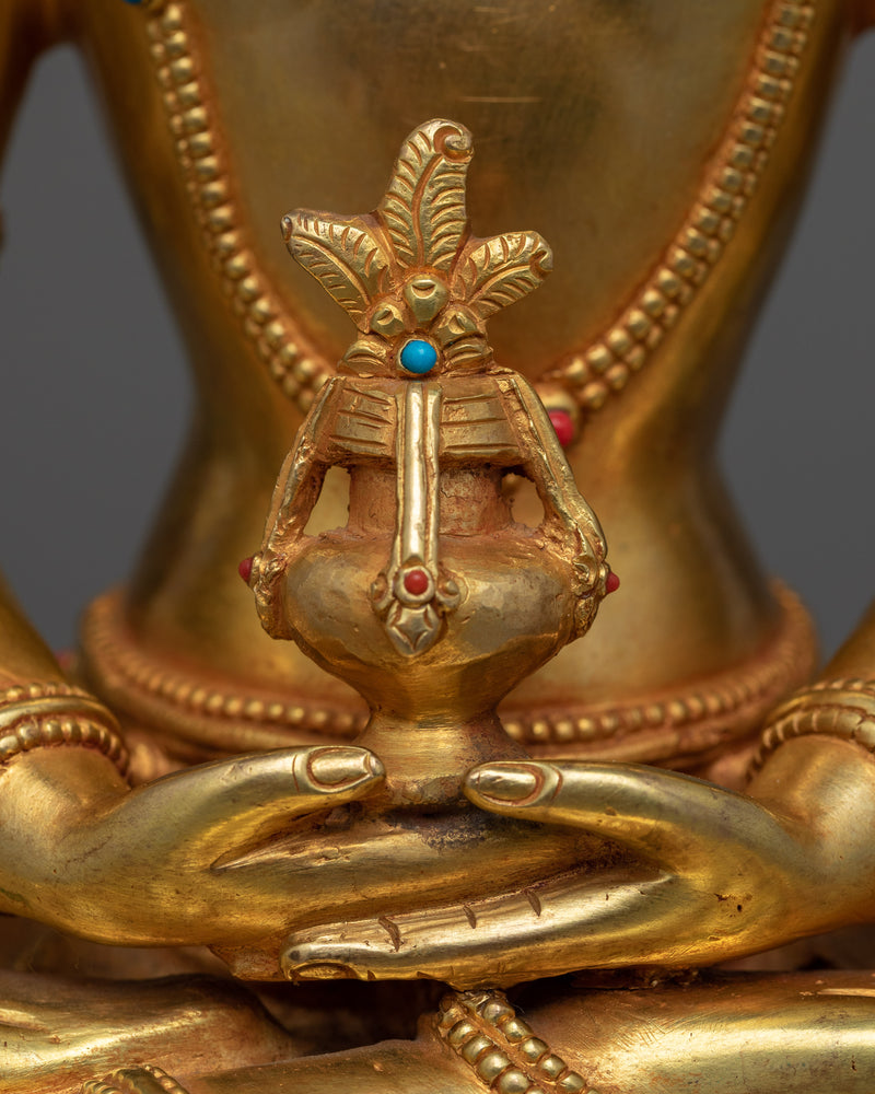 Amitayus Bodhisattva Statue | Himalayan Nepalese Artwork