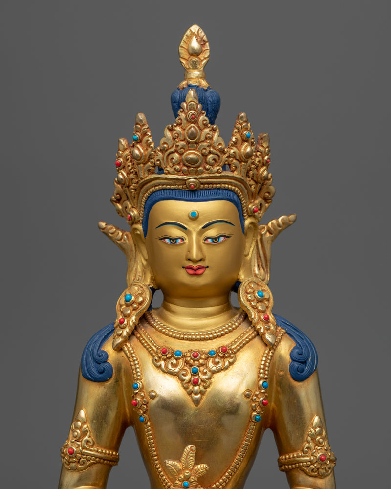 Amitayus Bodhisattva Statue | Himalayan Nepalese Artwork