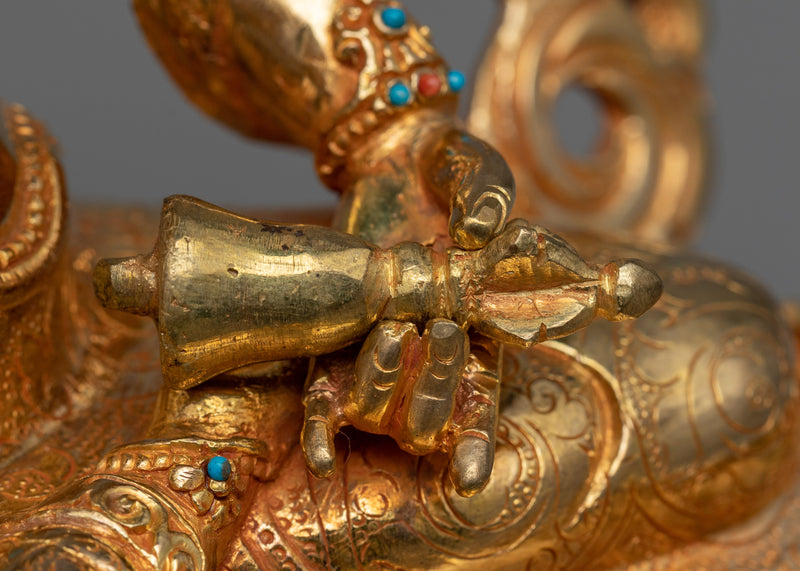 Vajra Satva Gold Gilded Art | Nepalese Beautiful Statues