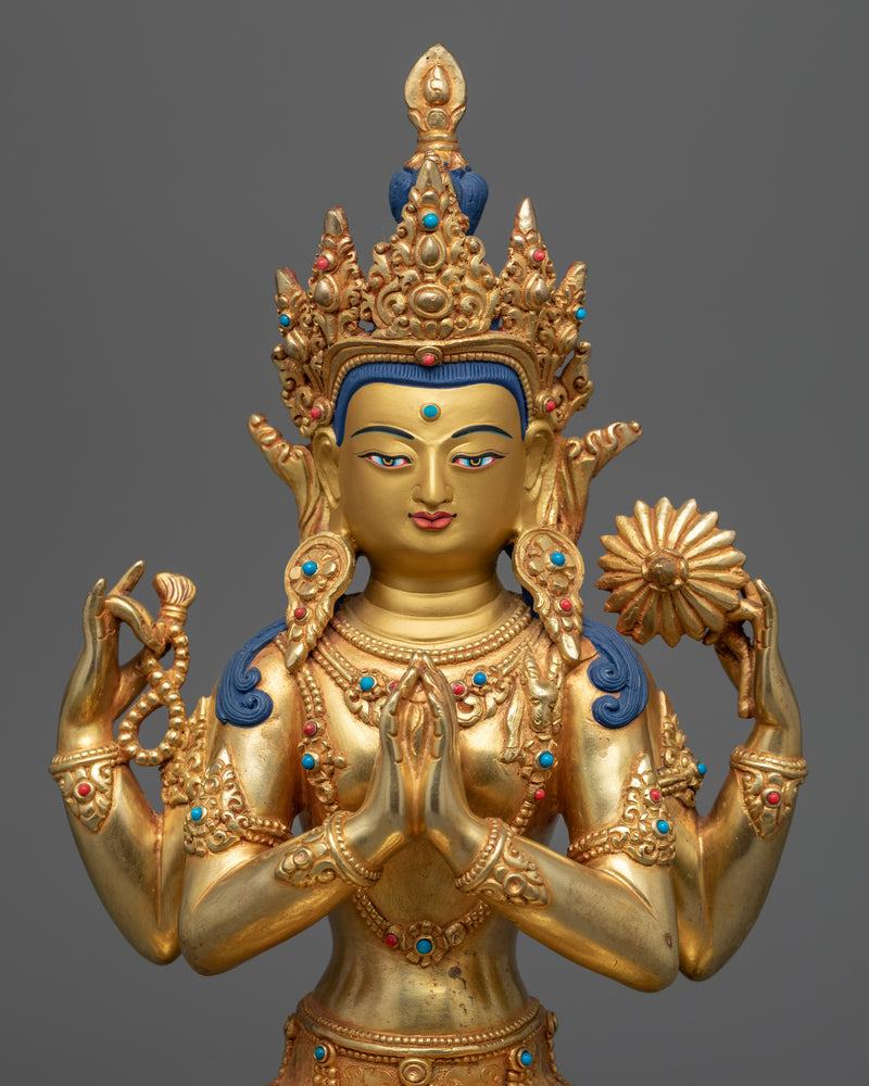 Statue to help know Meaning of Avalokiteshvara Mantra | Buddhist Artwork