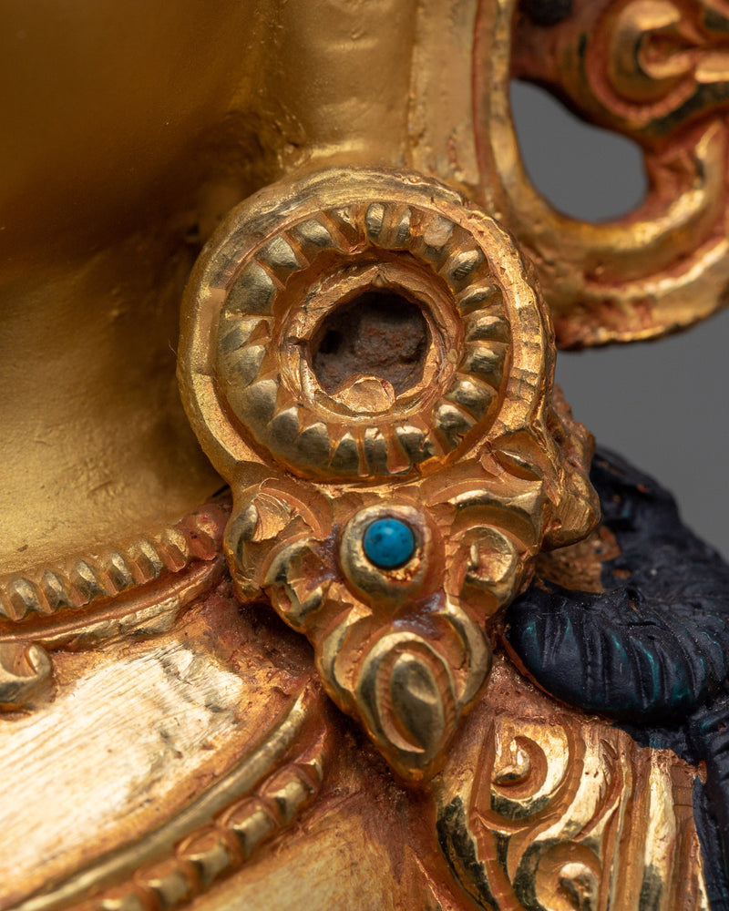 Tara White Golden Statue | Beautiful Tibetan Artwork