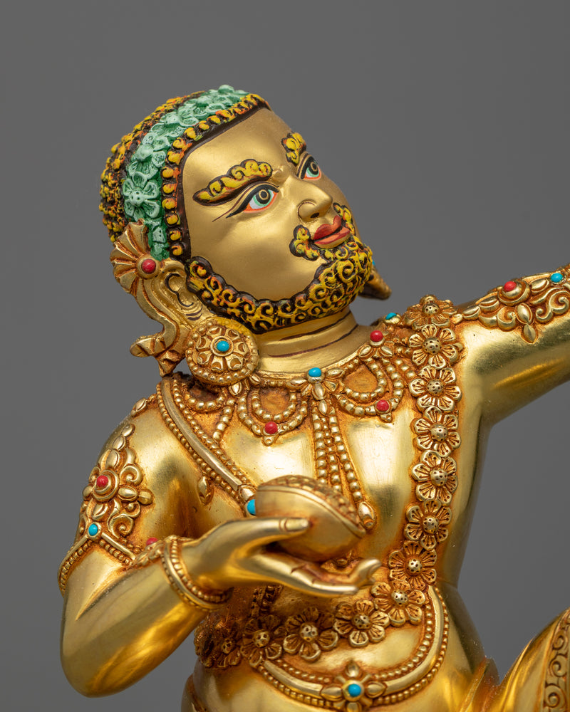 Discover the Enlightened Wisdom of Virupa Mahasiddha with This Exquisite Statue