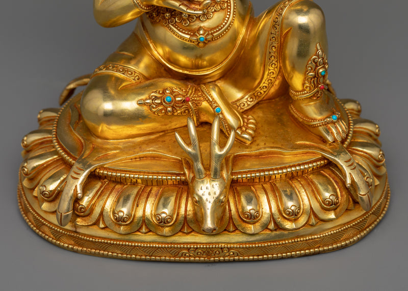 Discover the Enlightened Wisdom of Virupa Mahasiddha with This Exquisite Statue