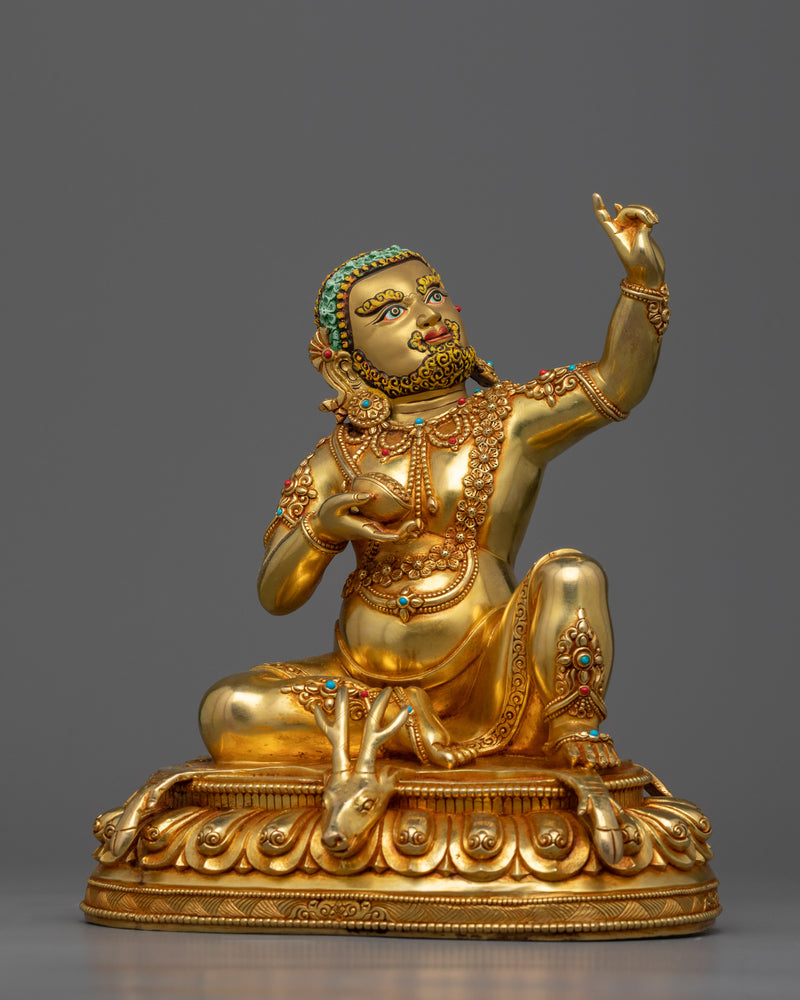 Discover the Enlightened Wisdom of Virupa Mahasiddha with This Exquisite Statue