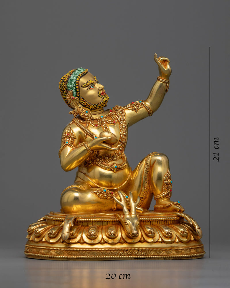 Discover the Enlightened Wisdom of Virupa Mahasiddha with This Exquisite Statue