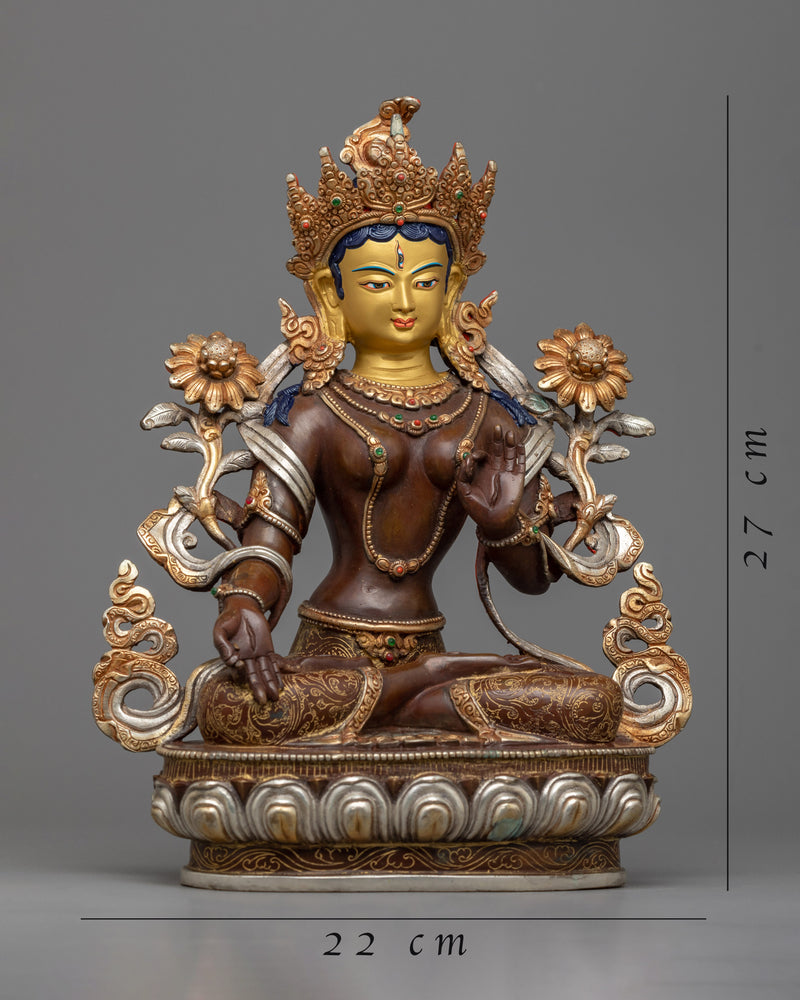 Welcome the Compassionate Energy of the Female Buddha with This Exquisite Green Tara Statue