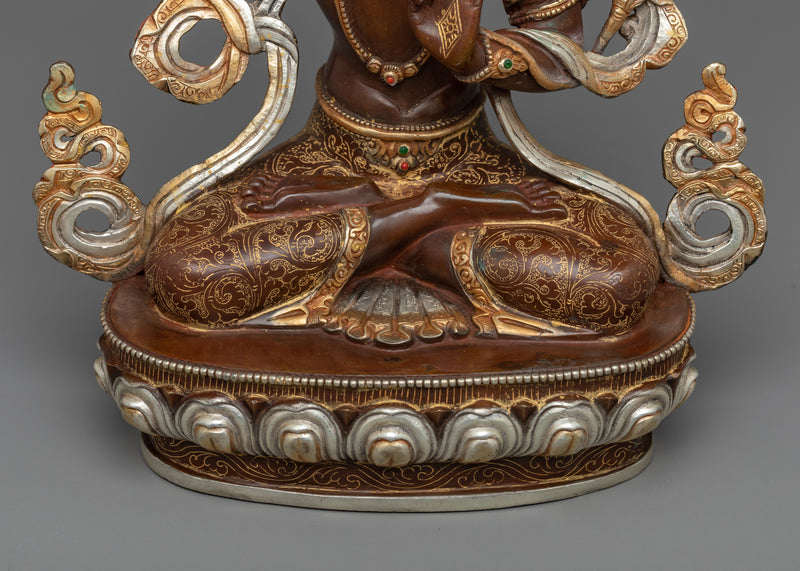 Immerse Yourself in the Wisdom of the Manjughosha Mantra with This Stunning Manjushri Statue