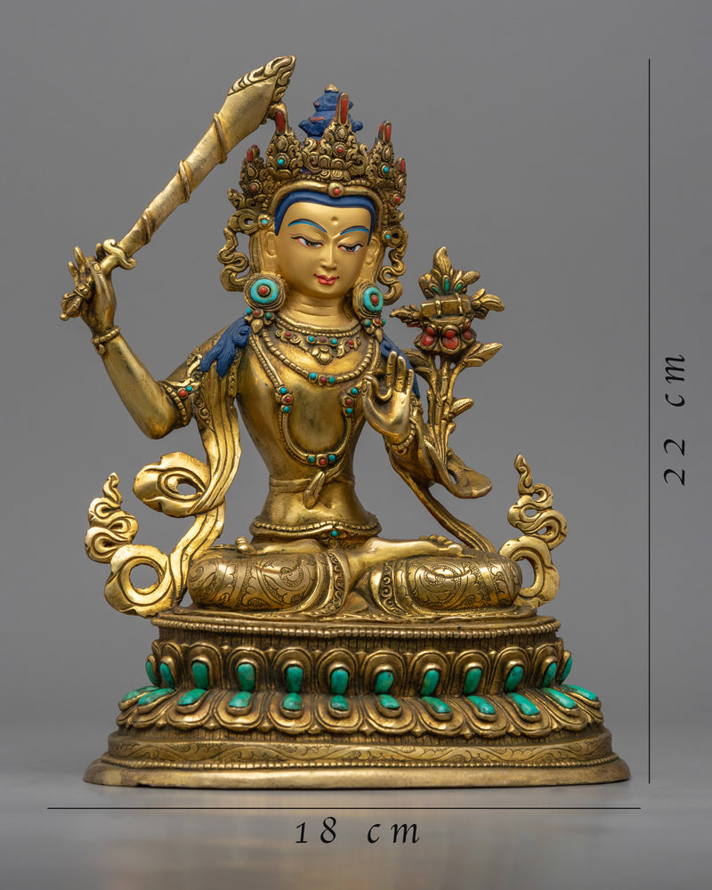 Unlock the Wisdom of the Bodhisattva of Wisdom with This Exquisite Manjushre Statue