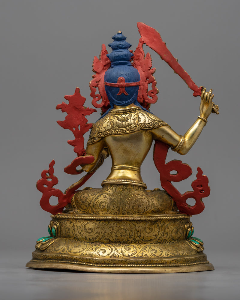 Unlock the Wisdom of the Bodhisattva of Wisdom with This Exquisite Manjushre Statue