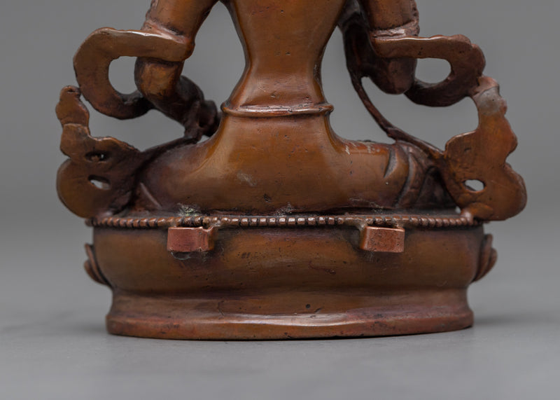 Guru Vajrasattva Statue | Oxidized Copper Buddhist Artwork