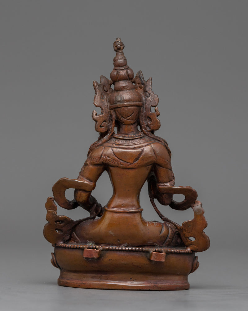 Guru Vajrasattva Statue | Oxidized Copper Buddhist Artwork