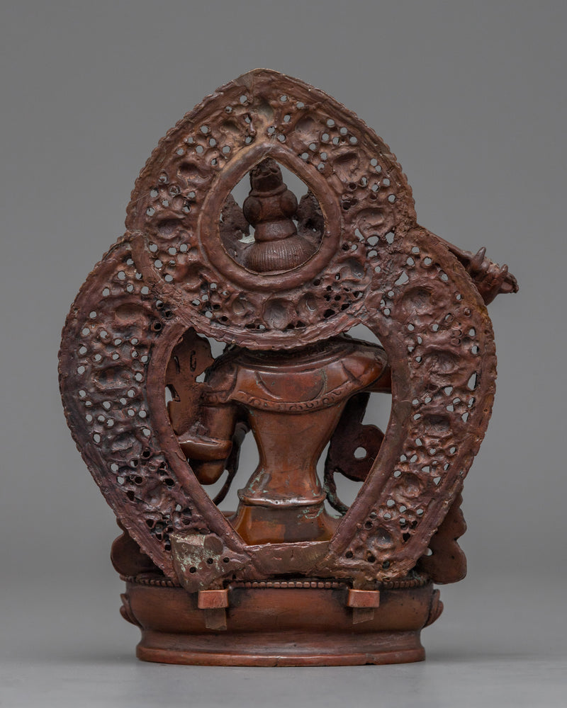 Mini Manjushri Statue for Meditation | Bodhisattva of Wisdom and Compassion