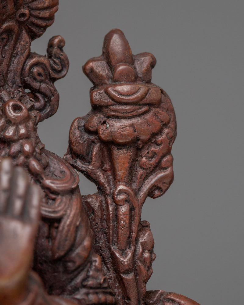 Mini Manjushri Statue for Meditation | Bodhisattva of Wisdom and Compassion