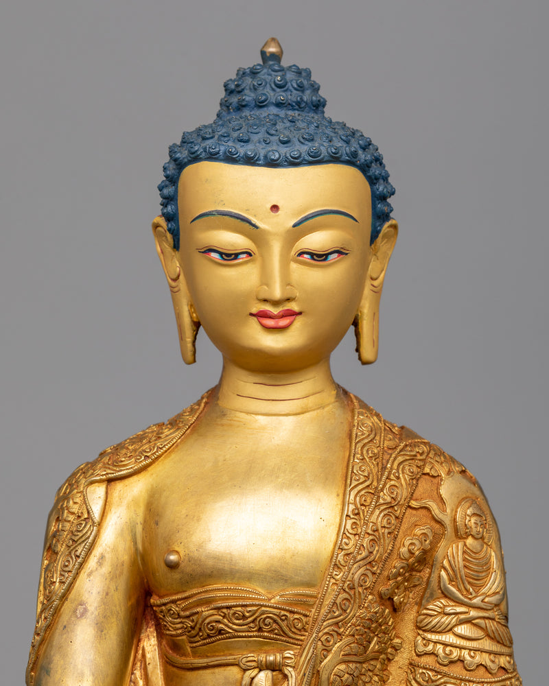 Embrace the Healing Energies of the Medicine Buddh | Stunning 24K Gold Gilded Statue