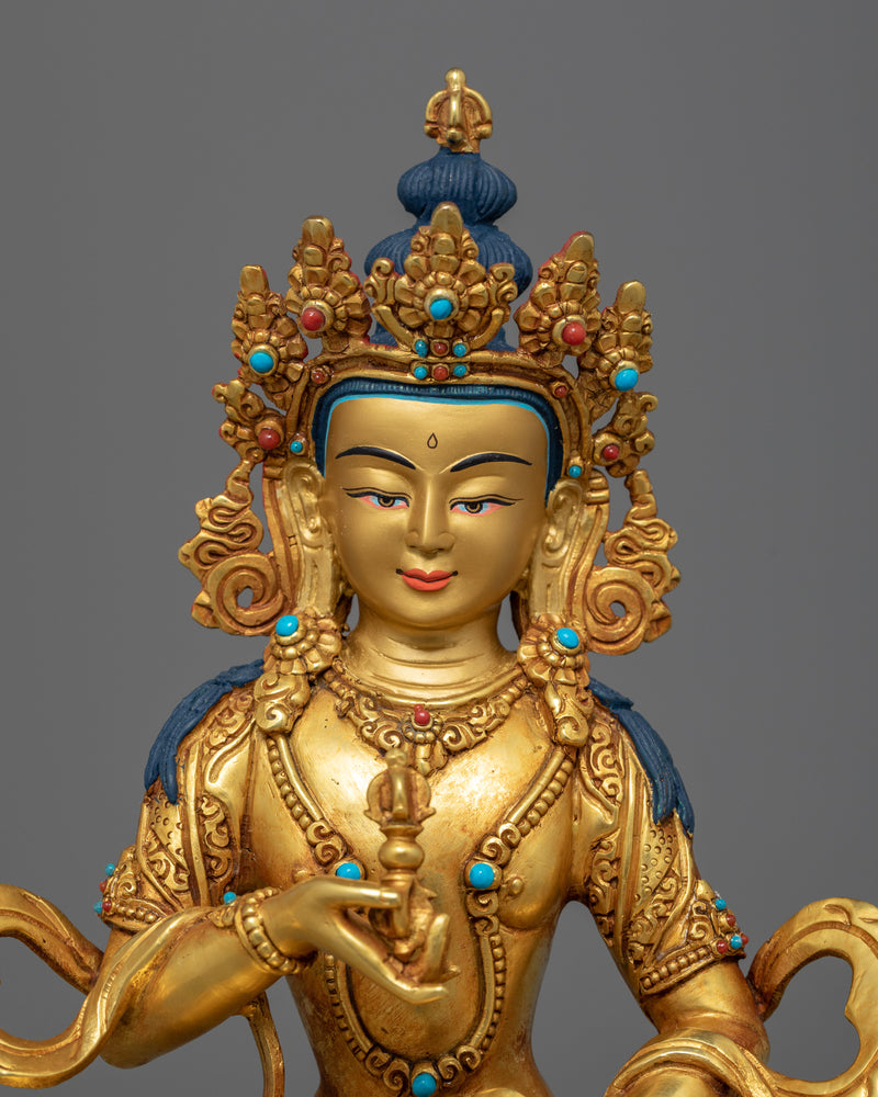 Guru Vajrasattva, the Ideal Guru Sculpture | Traditional Himalayan Buddhist Artwork