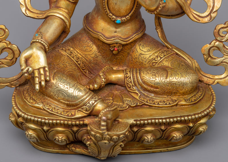 Embrace the Compassionate Power of Greentara | Himalayan Buddhist Statues