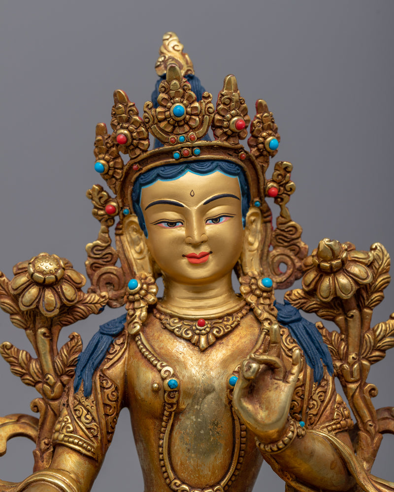 Embrace the Compassionate Power of Greentara | Himalayan Buddhist Statues