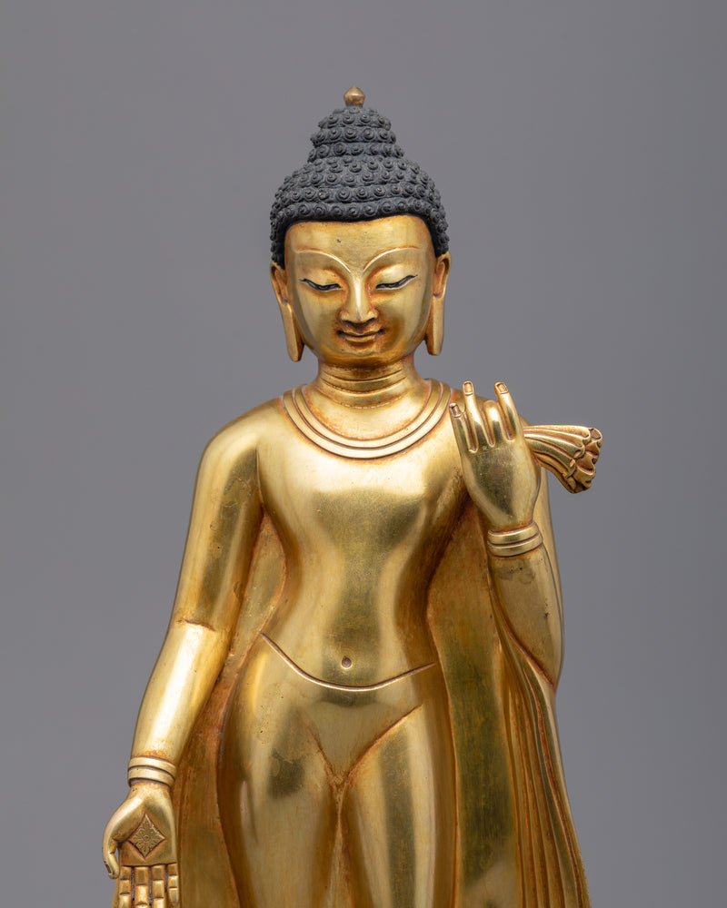 Standing Shakyamuni Buddha Statue | Handcrafted Buddhist Statue