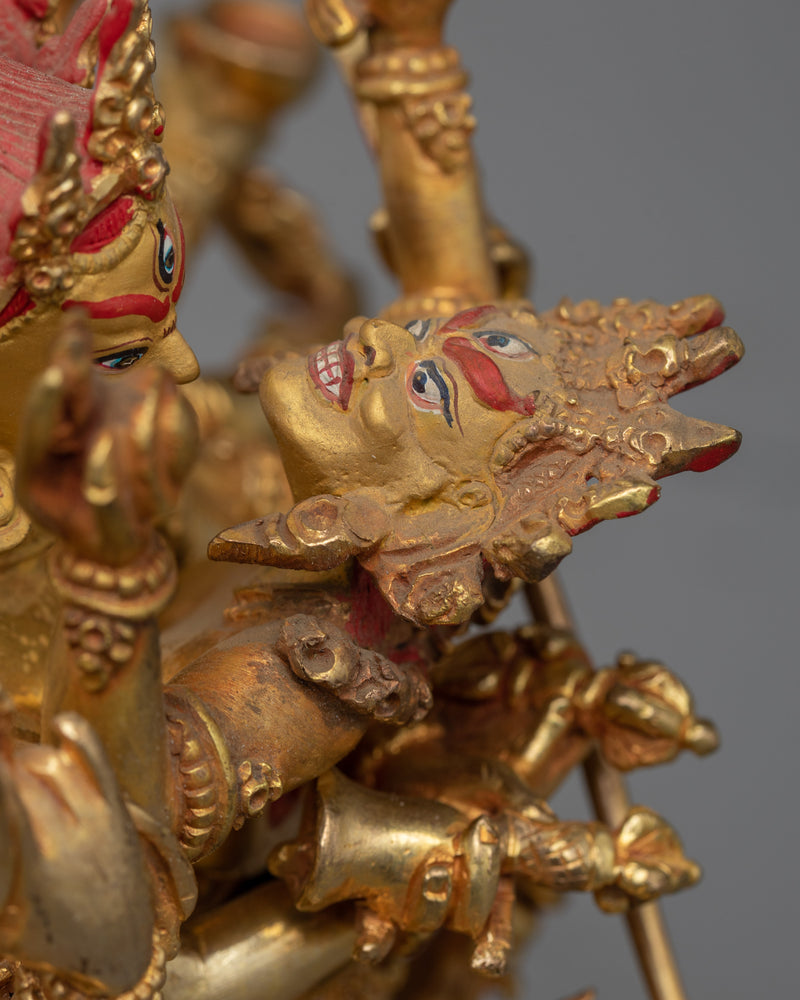 Exquisite Cakrasamvara Statue | Embrace the Power of Union with the Gold Gilded Statue