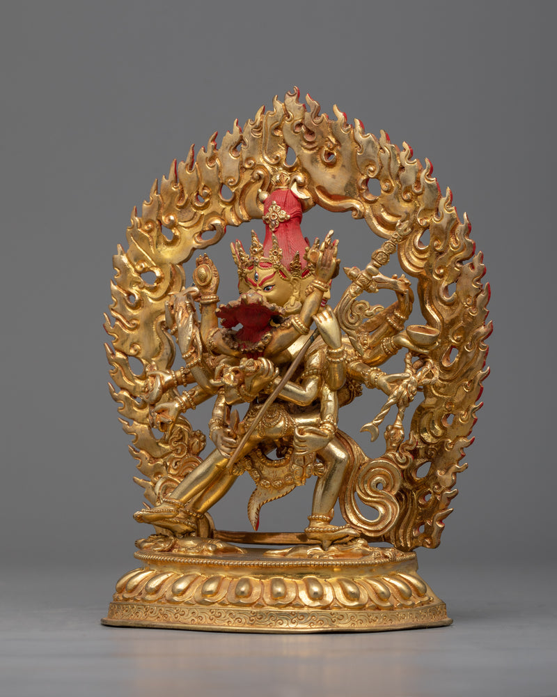 Exquisite Cakrasamvara Statue | Embrace the Power of Union with the Gold Gilded Statue