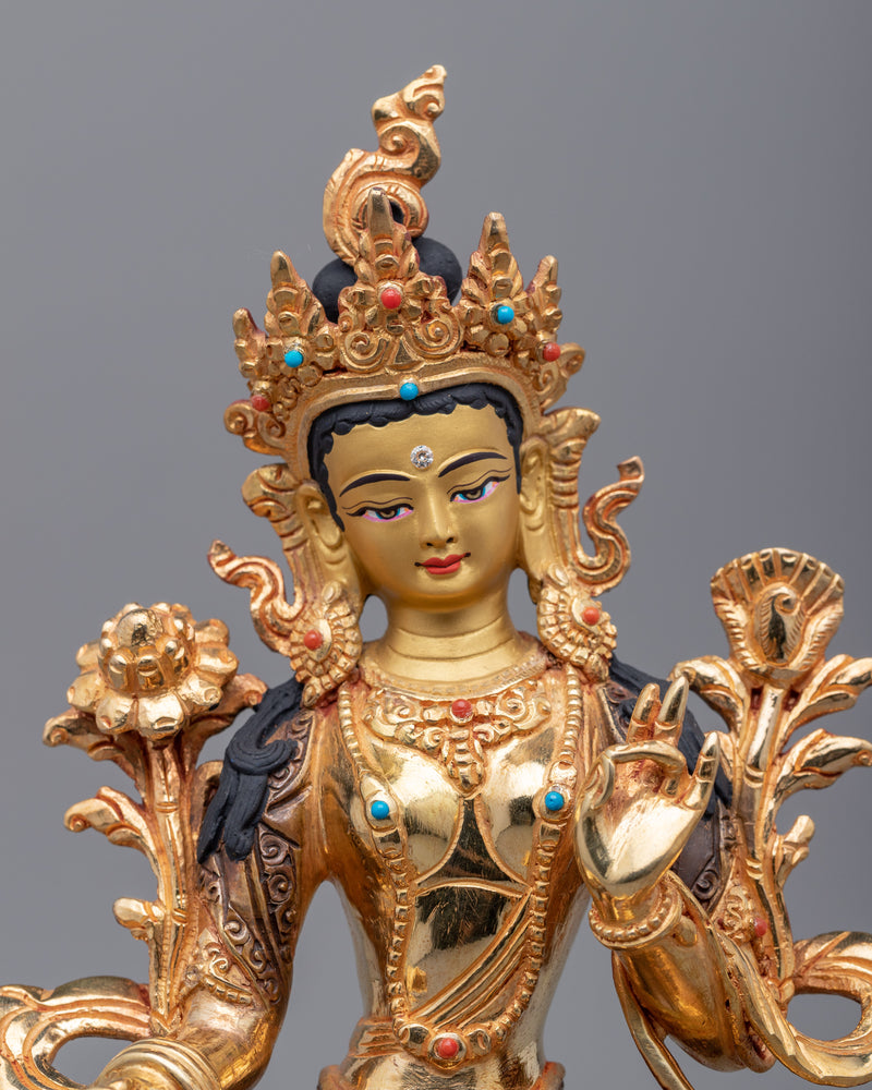 Green Tara the Female buddha | The Swift Savior and Compassionate Protector