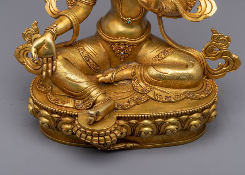 Green Tara Statue | Handmade in Nepal, Himalayan Buddhist Art