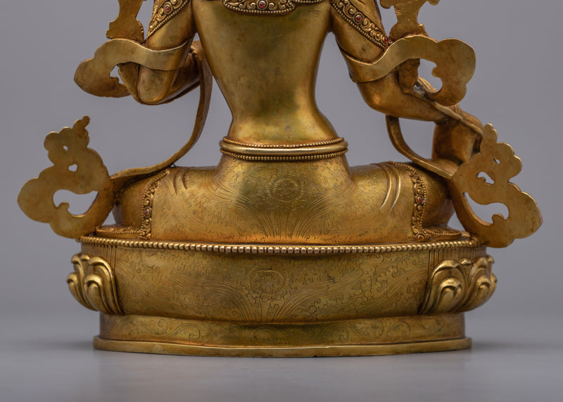 Green Tara Statue | Handmade in Nepal, Himalayan Buddhist Art