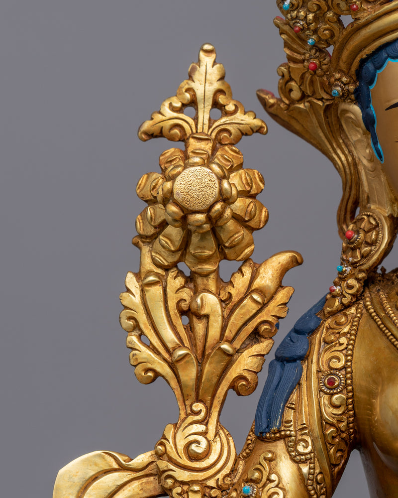 Green Tara Statue | Handmade in Nepal, Himalayan Buddhist Art