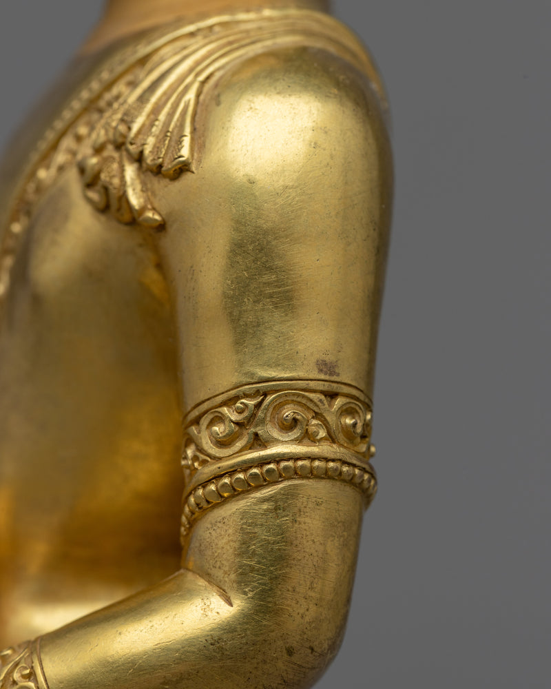 Amitabha Buddha Statue | Gold-Plated Himalayan Art