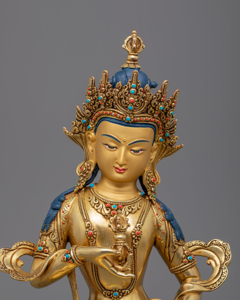 Vajrasatva Himalayan Sculpture | The Purifier of Karmic Obscurations 