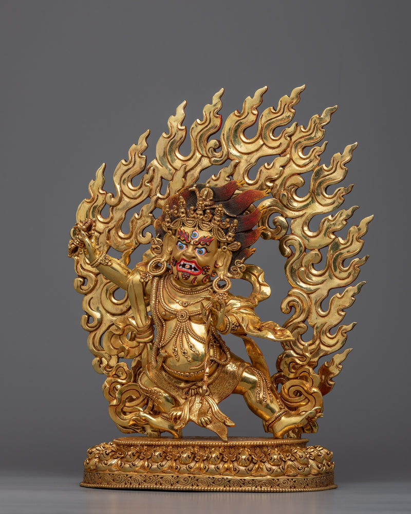 Mahachakra Vajrapani Sculpture | Traditional Handcrafted Buddhist Art