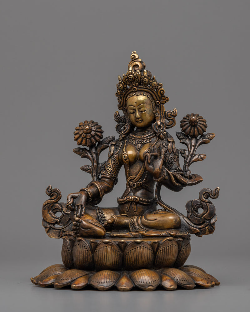 Green Tara Statue for Compassion | The Mother of all Buddhas, Green Tara