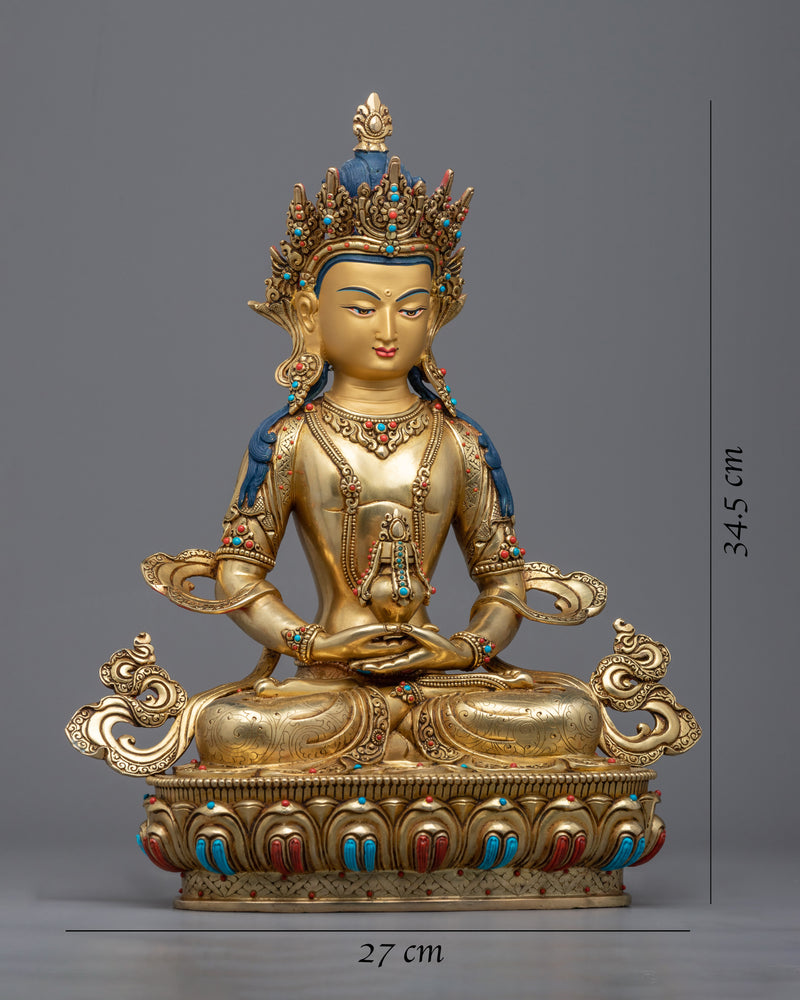 Amitayus Tibetan Statue | The Buddha of Infinite Life