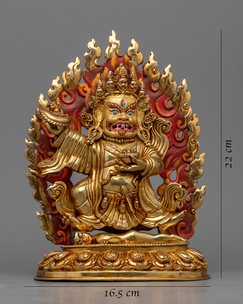 Mahakala Bernagchen Statuette | The Great Black-Cloak Vajra Mahakala