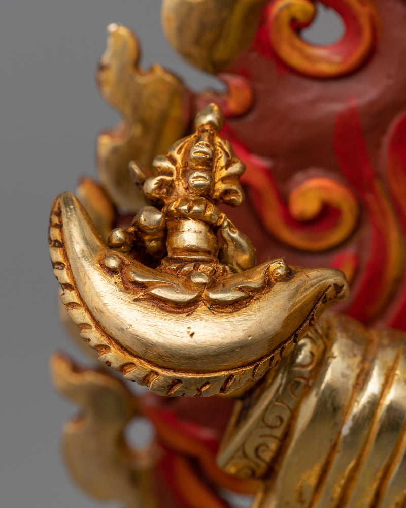 Mahakala Bernagchen Statuette | The Great Black-Cloak Vajra Mahakala