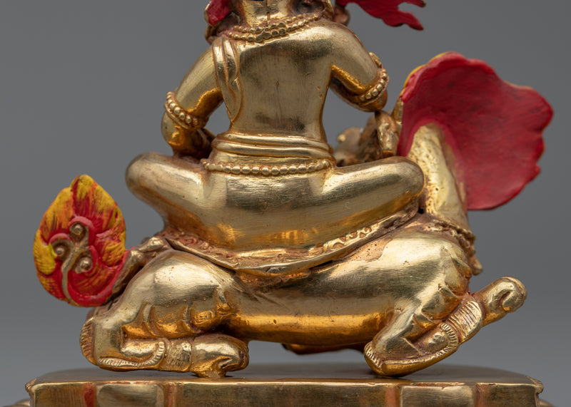 Deity of Wealth, Namtoshe Statuette | Tibetan Wealth Deity Artwork