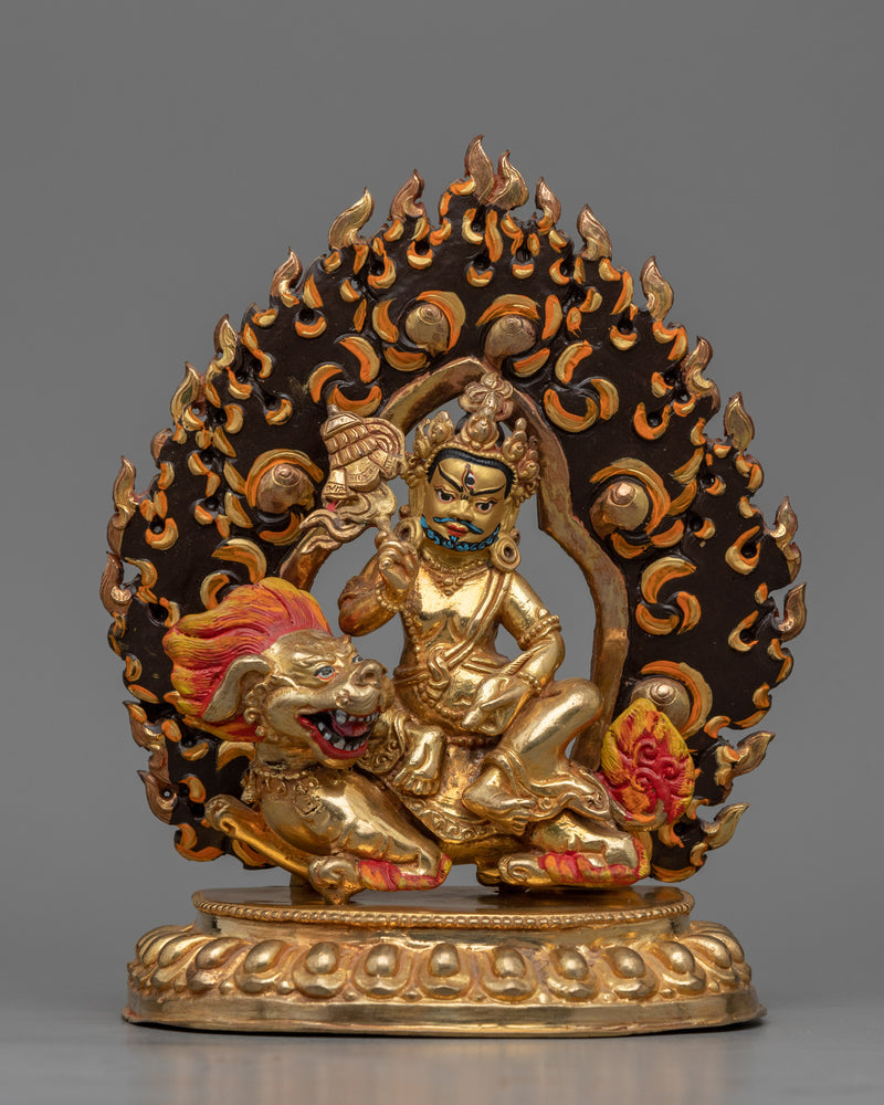 Deity of Wealth, Namtoshe Statuette | Tibetan Wealth Deity Artwork