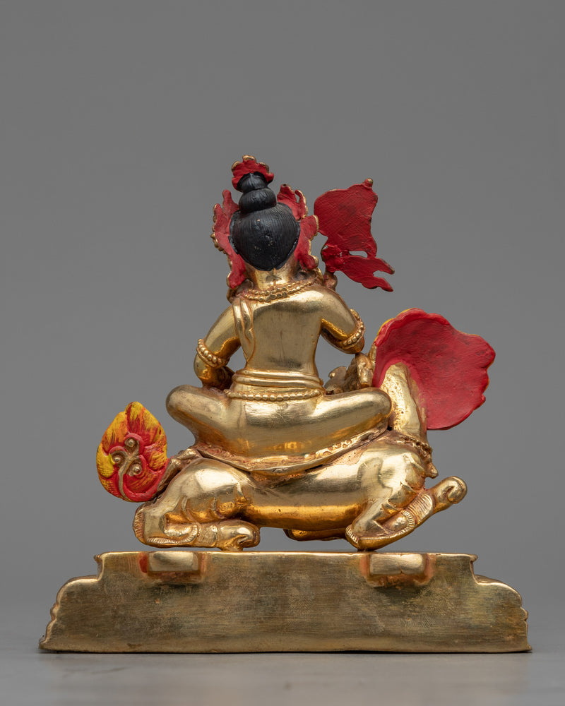 Deity of Wealth, Namtoshe Statuette | Tibetan Wealth Deity Artwork