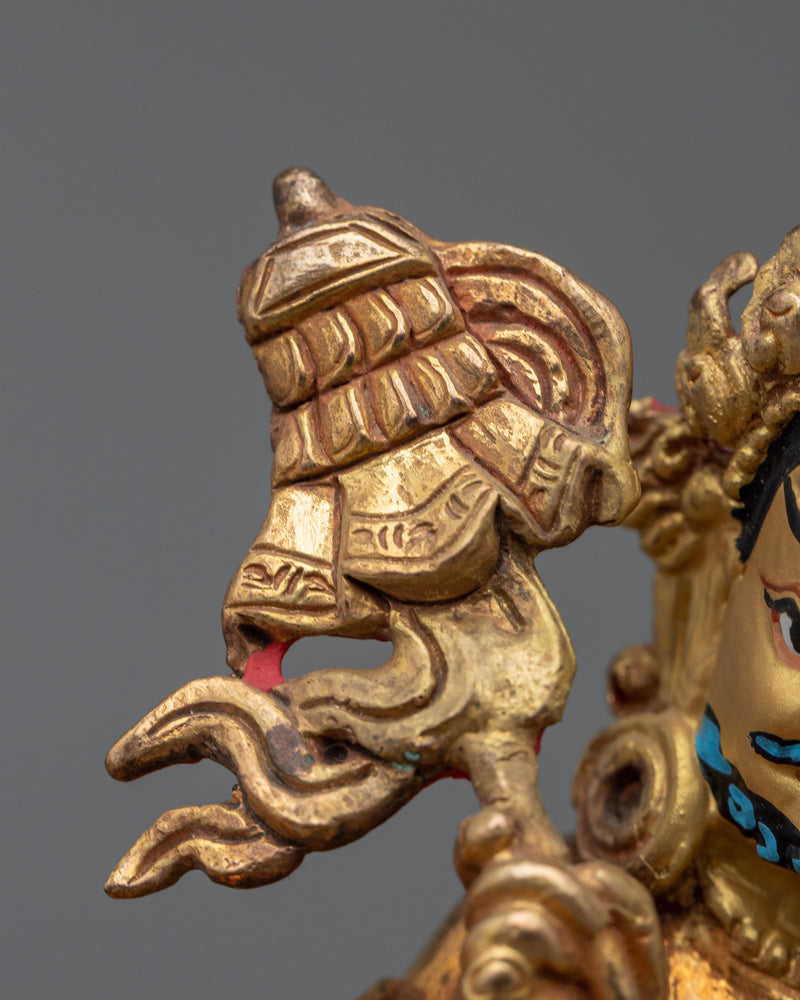 Deity of Wealth, Namtoshe Statuette | Tibetan Wealth Deity Artwork