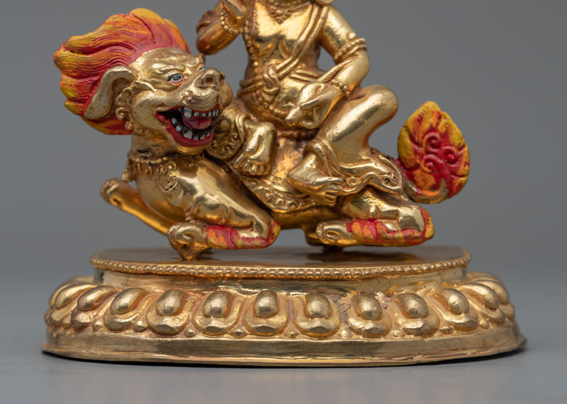 Deity of Wealth, Namtoshe Statuette | Tibetan Wealth Deity Artwork