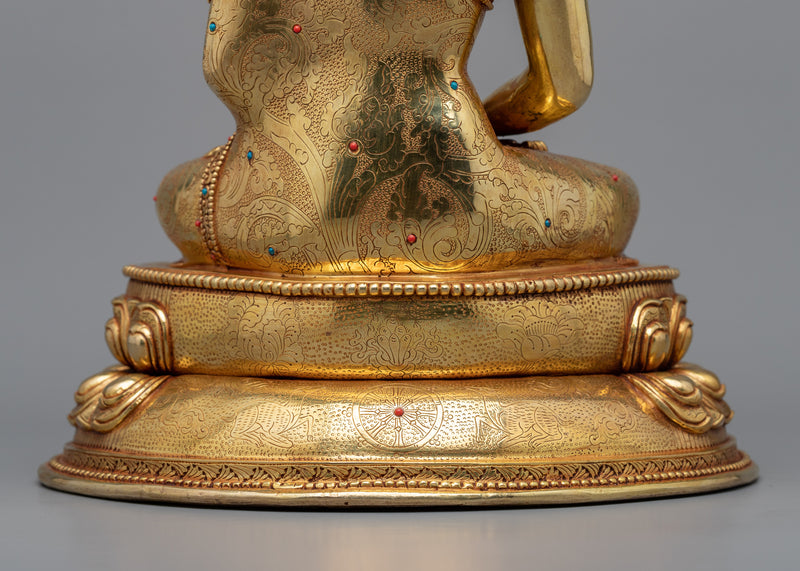 Namo Amitabha Buddha Sculpture |  Traditional Tibetan Style Buddhist Statue